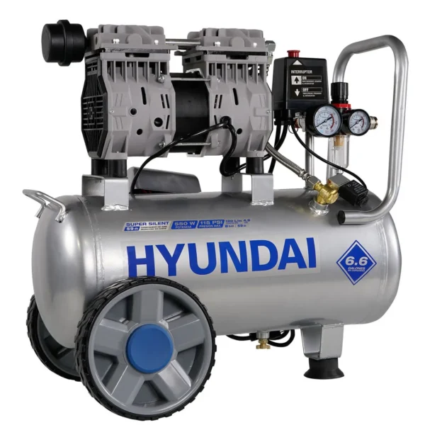 COMPRESOR ELECTRICO 0.75 HP HYUNDAI 25 LITROS 110V-60HZ - HYK2525 - Imagen 7