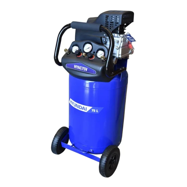 COMPRESOR DE AIRE HYUNDAI 75 LITROS 2 HP TANQUE VERTICAL - HYAC75V