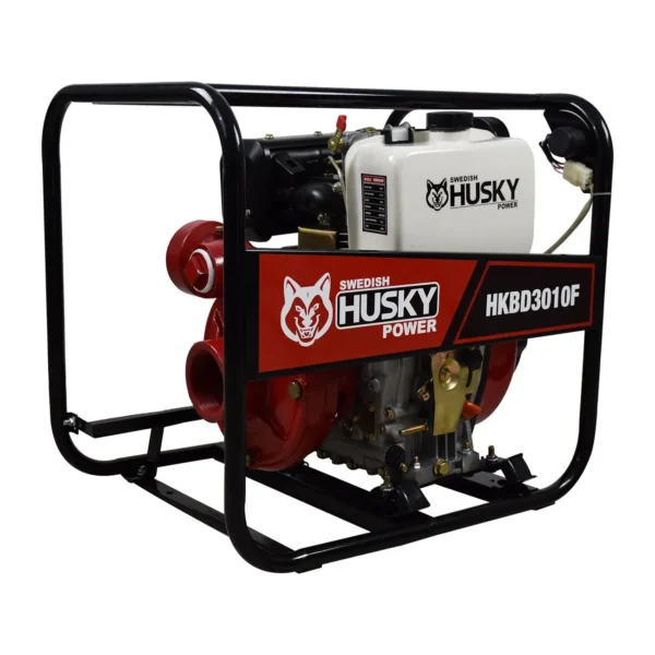 BOMBA DE AGUA AGRICOLA DIESEL SWEDISH HUSKY POWER 10 HP 3X3 ELÉCTRICO 4 TIEMPOS - HKBD3010F - Imagen 3