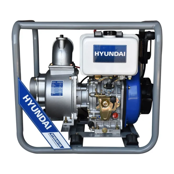 BOMBA DE AGUA AGRICOLA AUTOCEBANTE DIESEL HYUNDAI 10 HP 4X4 ELÉCTRICO - HYWD4010E - Imagen 2