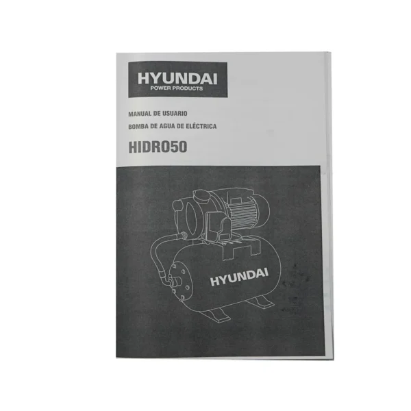 BOMBA DE AGUA ELECTRICA HYUNDAI 1 HP 52 LITROS 110V/60HZ - HIDRO50 - Imagen 6