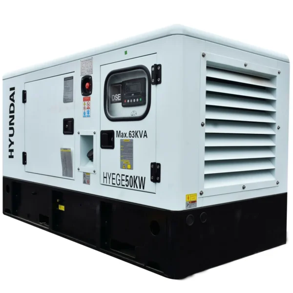 GENERADOR ESTACIONARIO HYUNDAI 63 KVA/50 KW 80 HP - HYEGE50KW - Imagen 2