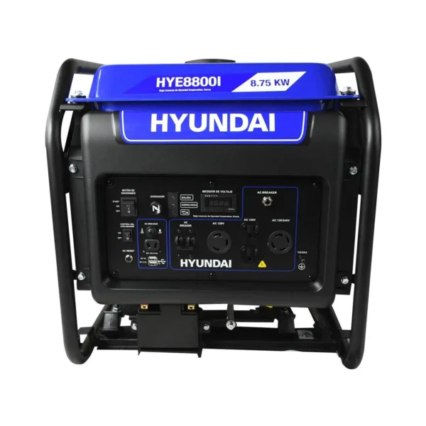 GENERADOR INVERTER HYUNDAI 8.7KW C/MOTOR 15 HP 110V/220V - HYE8800I - Imagen 3