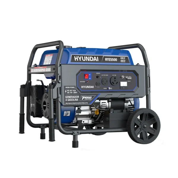 GENERADOR PORTÁTIL HYUNDAI 5500W C/MOTOR 10 HP 110V/220V - HYE5500