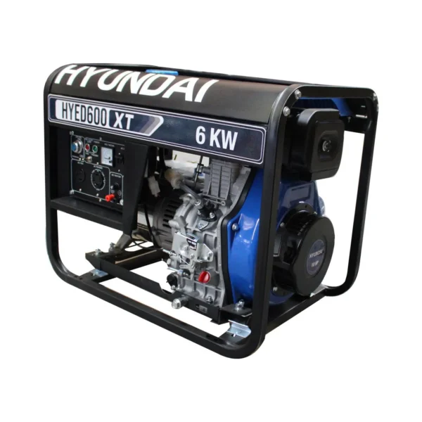 GENERADOR PROFESIONAL DIESEL 6 KW HYUNDAI 10 HP MONOFÁSICO - HYED600XT - Imagen 5