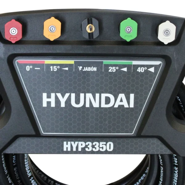 HIDROLAVADORA HYUNDAI TRIPLEX 7 HP 3200 PSI 220 BAR C/BASE ABATIBLE - HYP3350 - Imagen 8