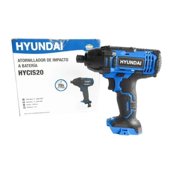 ATORNILLADOR DE IMPACTO DE BATERIA HYUNDAI 20V - HYCIS20 - Imagen 6