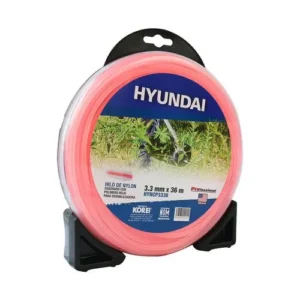 HILO NYLON CUADRADO CON POLIMERO ROJO PARA DESMALEZADORA 3.3MM X 36M – HYNCP3336