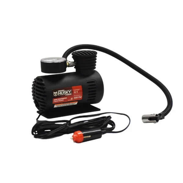 MINI COMPRESOR DE AIRE SWEDISH HUSKY POWER 12V 300 PSI MANGUERA 40 CM - TWISTER12 - Imagen 6