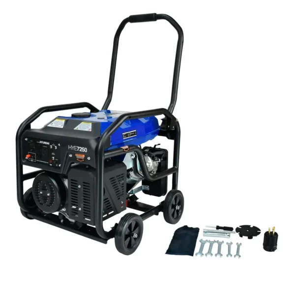 GENERADOR PROFESIONAL HYUNDAI 7250W C/MOTOR 15 HP 110V/220V - HYE7250