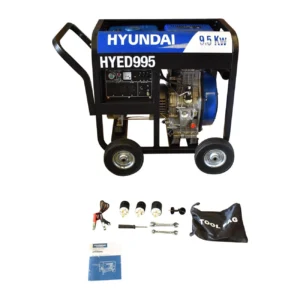 GENERADOR PROFESIONAL DIESEL TRIFÁSICO HYUNDAI 9.5 KW 18 HP – HYED995