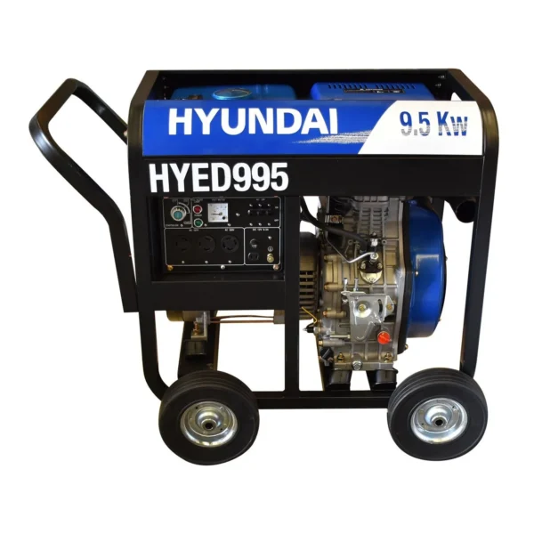 GENERADOR PROFESIONAL DIESEL TRIFÁSICO HYUNDAI 9.5 KW 18 HP - HYED995 - Imagen 2