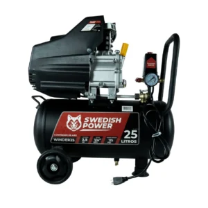 COMPRESOR DE AIRE SWEDISH HUSKY POWER 25 LITROS 2.5 HP C/MANGUERA Y PISTOLA – WINDER25